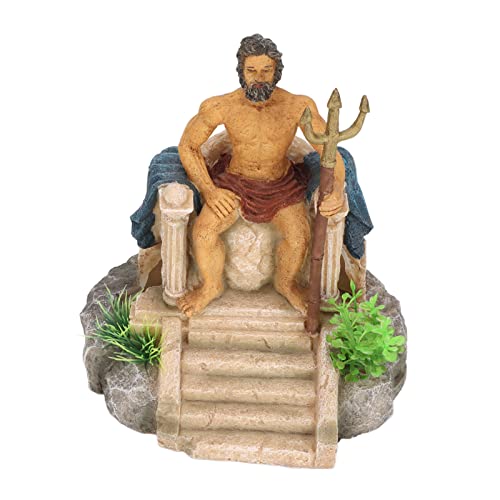 BSTCAR König Statue Simulation König Dekoration Aquarium Dekoration Handwerk Resin Schloss Ornamente Süßwasser und Meerwasser von BSTCAR