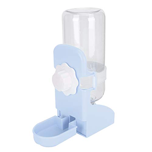 Hängender Wasserspender Haustiere, automatischer Wasserspender Haustierfutter Abnehmbare Wasserflasche Welpen und Kätzchen (Blau) von BSTCAR