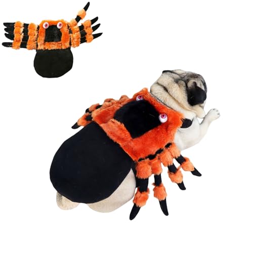 BT Bear Halloween-Kostüm für Haustiere, Spinne, Hund, Halloween-Umhang, Urlaub, Cosplay-Kostüme (Orange, L) von BT Bear