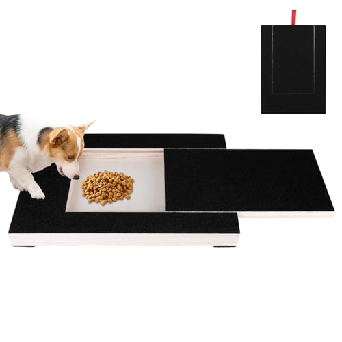 Hunde-Kratzbrett für Nägel, Holz-Hunde-Nagelfeile Kratzbrett mit eingebauter Leckerli-Box, stressfreies Hundekrallenkratzbrett Pad für Haustierhunde Nagelpflege Alternative zu Hunde-Nagelknipsern & Hunde-Kratzbrett für Nägel, Holz-Hunde-Nagelfeile Kratzbrett mit eingebauter Leckerli-Box, stressfreies Hundekrallenkratzbrett Pad für Haustierhunde Nagelpflege Alternative zu Hunde-Nagelknipsern & von BTBHIHO
