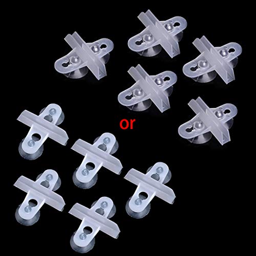 BTGHPI 5 x Aquarium-Trennwand-Clips mit 3,1 cm Saugnäpfen, weiche Saugnäpfe für Aquarien, Trennwand-Halterung von BTGHPI