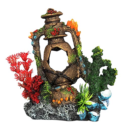 BTGHPI Aquarium Dekoration Ornamente Optionale Perle für Muschelwagen, realistische Fische für den Innenraum von BTGHPI