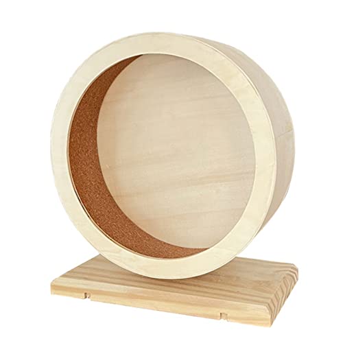 BTGHPI Kleintierrad für Hamster, Holz, Laufrad, Spinner-Rad für Hamster von BTGHPI