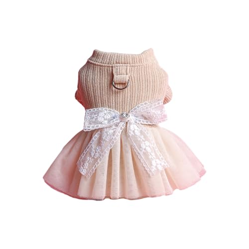 BTGHPI Welpen Kleid Hund Prinzessin Kleid für Hund Mädchen Hundekleid Hund Schleifen Kleid Hundekleider für kleine Hunde Weihnachten von BTGHPI