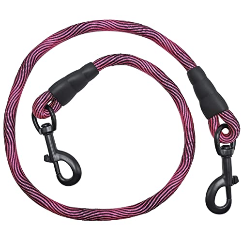 BTINESFUL 91 cm Lange Hunde-Spanngurt, Nylonseil, Kurze Hunde-Haltegurt für Indoor-Training, Sicherheitsfahrzeug-Haltegurt für große, mittelgroße und Starke Welpen von BTINESFUL