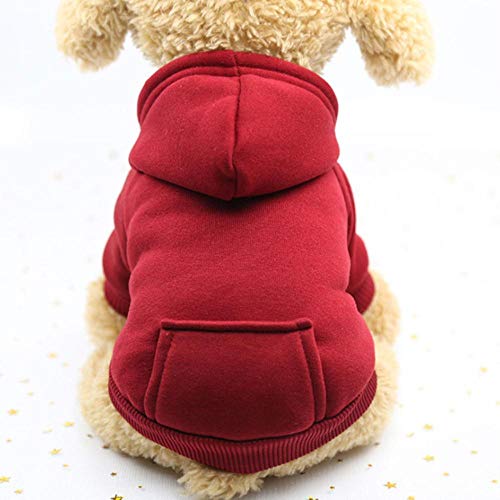 BTKNOO Verdicken Sie Hundekleidung Winter Welpen Hund Kostüm Mode Haustier Kleidung für kleine mittelgroße Hunde Hoodie Mantel Warm Cat Dogs Kostüm York von BTKNOO