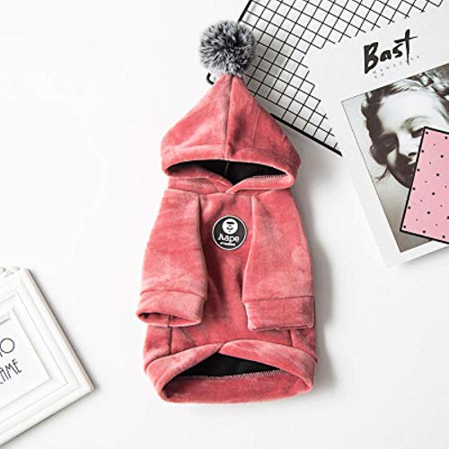 BTKNOO Winter Warm Soft Fleece Pet Sweater Kapuzenmantel Soft Pet Kleidung für kleine Hunde Katzen Yorkshire Chihuahua Pullover Haustiere Kleidung von BTKNOO