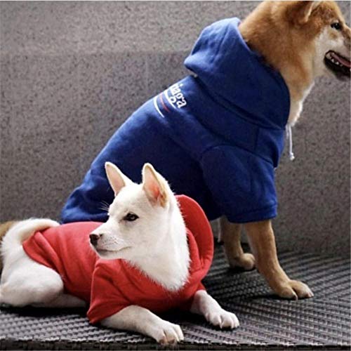 Mode Hundekostüm Blue Cotton Fleece Warme Hundejacke für Winter Cat Clothing B972 von BTKNOO