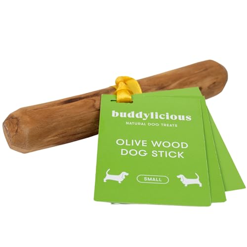 Buddylicious Natürliche Olivensticks für Hunde | Eco Olivenholz zum Kauen | Leckerer Kauknochen & sicherer Stick für Hunde, Olivenzweig-Hundekauartikel für alle Hunderassen und -größen | Olivenholz von BUDDYLICIOUS NATURAL DOG TREATS