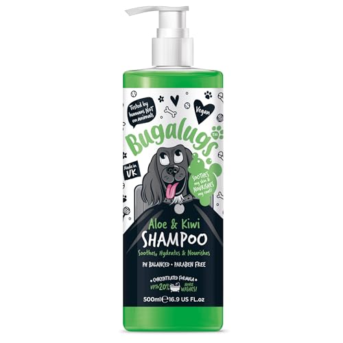Bugalugs Aloe & Kiwi Hundeshampoo - Lang anhaltende Frische und Pflege von BUGALUGS
