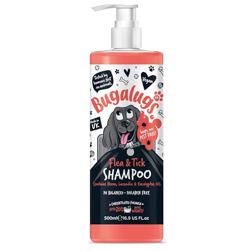 Bugalugs Hundeshampoo Flöhe & Zecken 500 ml mit Neemöl von BUGALUGS