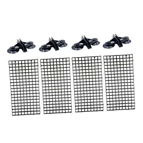 BUGUUYO 1 Satz Gitterplatte Für Aquarien Aquarium-Panel Trennwand Für Aquarien Filterplatine Für Aquarien Spleißbar Futterspender Aquarium-trennwand Aquarienteiler Aquarienbedarf Black von BUGUUYO