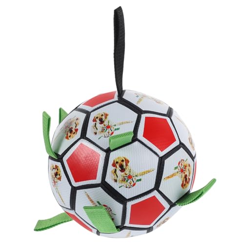 BUGUUYO 1 Satz Hundefußball Welpe Hundewerfer Hund quietscht Bälle für Hunde Dog chew Toy hundebeschäftigung hundefussball Dog Toy Heimtierbedarf Outdoor-Haustier-Fußball Pu von BUGUUYO