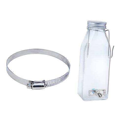 BUGUUYO 1 Satz Kaninchentrinker Anti-Leck-Tränke für Haustiere Flaschen Hamster wasserspender Hamster trinkflasche wasserflasche Kleiner Haustiertränke Wasserkocher für Kaninchen Glas von BUGUUYO