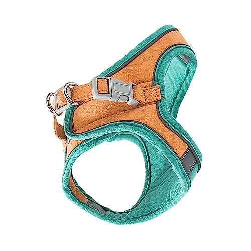 BUGUUYO 1 Satz Katzenleine pet Supplies hundegurt cat Harnesses Katzengeschirr hundelaufband Katzenjacke Katzenwestenleine Haustierzubehör Katze verstellbares Geschirr Wildleder- Orange von BUGUUYO