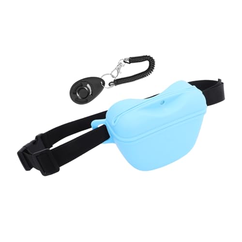 BUGUUYO 1 Satz Leckerli-Tasche Für Haustiere Leckerlibeutel Für Hunde Outdoor-snacktasche Für Hunde Verschleißfeste Hundetasche Tragetasche Behandeln Snack-Tasche Kieselgel Sky-Blue von BUGUUYO