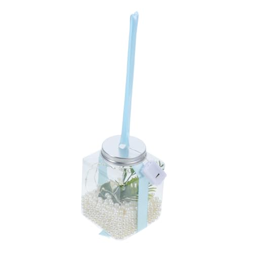 BUGUUYO 1 Set Bruchsicheres Goldfischbecken Kampffischbecken Aquariumleuchte Tisch Aquarium Betta Fisch Aquarium Dekoratives Aquarium Kleines Fischglas Quallen Sensorische Lampe von BUGUUYO