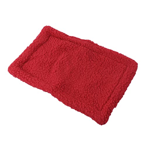 BUGUUYO Rote Schlafmatte 30x20cm Hamster Warm Pad Hamster Pad Haustierbedarf Für Kleintiere von BUGUUYO