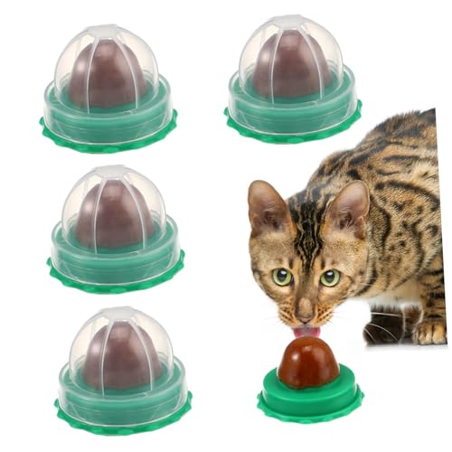 BUGUUYO 10 STK Katze Süßigkeiten Lecken Lecken Spaß Katzenwand Katze Lecken Leckereien Für Katzen Katzensnacks Spielzeug Für Kätzchen Katzen Süß Katze Knacken Kratzbaum Green Katzenminze von BUGUUYO