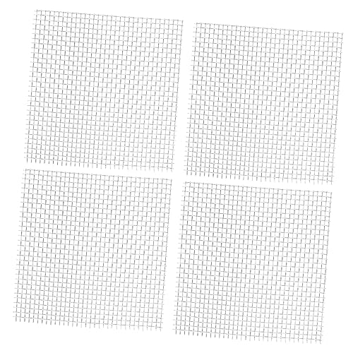 BUGUUYO 15st Aquatisches Netz Aquarienpflanzen Netz Stabile Mooswand Mesh-Aquarium Aquarium Moosmasche Multifunktionale Mooswand Mooswandnetz Aquatische Wand Silver Rostfreier Stahl von BUGUUYO