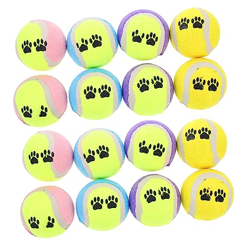 BUGUUYO 16st Robustes Hundespielzeug Haustiere Holen Spielzeug Interaktives Hundespielzeug Hund, Der Bälle Spielt Beißball Für Hunde Welpe Beißball Hundebälle Sport Gummi Haustier Hund 7c von BUGUUYO