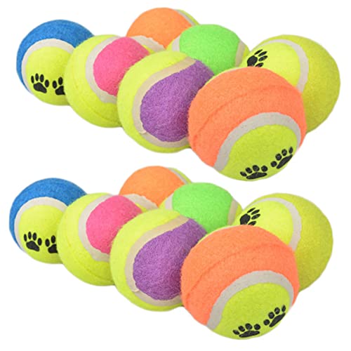 BUGUUYO 16st Kleine Tennisbälle Für Hunde Bälle Für Haustierhunde Spielzeug Für Haustiere Hundebälle Für Draußen Bälle Für Kleine Hunde Zahnreinigungsspielzeug Für Hunde Plüschtier Gummi von BUGUUYO