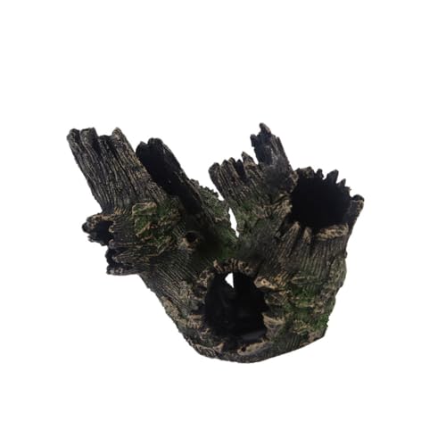 BUGUUYO 1Stk Aquarienverzierung Aquarium Dekoration Aquariendekoration Aquarium Versteckhöhle Aquarium Baum Figur Statue gefälschtes Baumversteckloch aquariumdeko Aquarium Decor von BUGUUYO