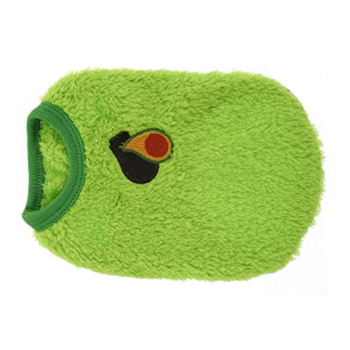 BUGUUYO 1Stk Hasenweste Haustier Perücke Kaninchen Hundekleid Chihuahua-Zubehör weiblich Hamster Heu Welpe Hasen Jacke Bunny Jacket warme Haustierkleidung Flanellkostüm für Haustiere Green von BUGUUYO