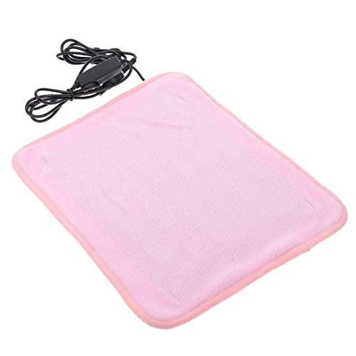 BUGUUYO 1Stk Heizkissen für Haustiere Thermometer Abs Terrarienheizung Wärmelampenbirne Reptil pet Heating pad Reptilien heizmatte Schildkröten-Heizkissen Schildkrötenmatte Polyester Rosa von BUGUUYO