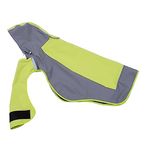 BUGUUYO 1Stk Hundejacke Welpen-Kapuzen-Slicker Hunderegenmantel Welpenkleidung Hundeponcho mit Kapuze Hundebekleidung Haustierbekleidung Welpenweste Hund Regenmantel Polyester Green von BUGUUYO