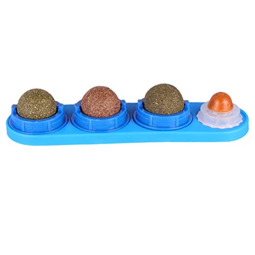 BUGUUYO 1Stk Katze-Minze-Kugeln Katze behandelt Katzenminzekugeln für die Katzenwand Katzenspielzeug Katzenminze Spielzeug für Katzen cat Toys Spielzeug für Haustiere Blue von BUGUUYO