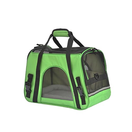 BUGUUYO 1Stk Katzentransporter Rucksack für Haustiere katzenkäfig im freien Katzengehege für draußen hundekotbeutel pet Supplies hundetüten Hundetasche für draußen Haustierhandtasche Green von BUGUUYO