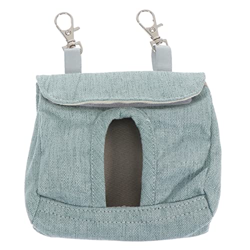 BUGUUYO 1Stk Kleidersack Meerschweinchen Futterbeutel für Kaninchen Tasche für Tiernahrung Hasen zubehör hasenzubehör Zubehör für Haustierkäfige Chinchilla-Aufbewahrungshalter Stoff Blue von BUGUUYO