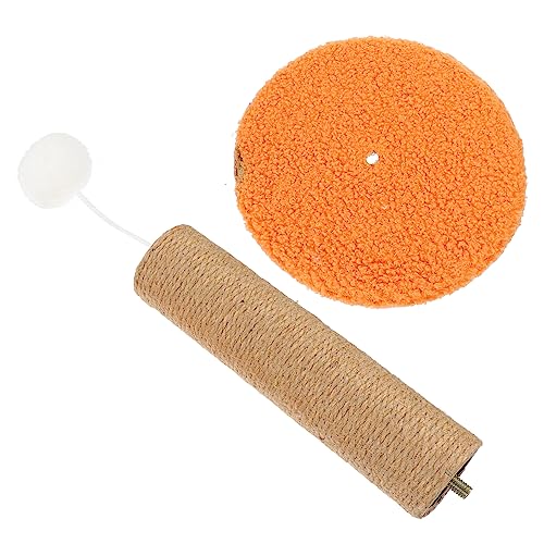 BUGUUYO 1Stk Kletterwand Kratzmöbel für Katzen katzenmöbel Katzenkratzbaum mit Spielzeug Kätzchen springendes Spielzeug Katzenkratzer aus Sisal Katzen Plüschnest Katzenkletterer hölzern von BUGUUYO