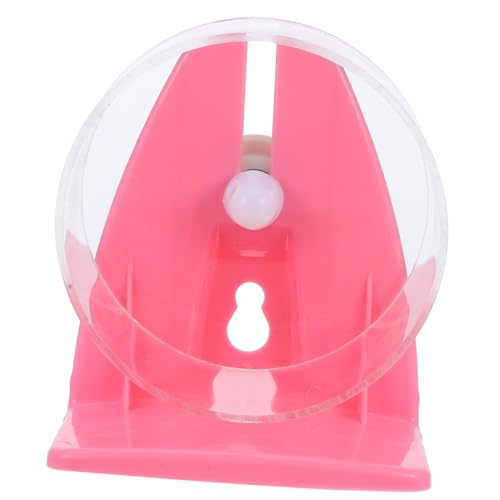 BUGUUYO 1Stk Laufrad für Hamster Hamster-Übungsspielzeug Meerschweinchen Rad Räder Hamster Spielzeug hamsterspielzeug Meerschweinchen Laufrad Laufendes Spielzeug für Haustiere Acryl Rosa von BUGUUYO