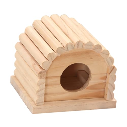 BUGUUYO 1stk Hamster Villa Chalet Chinchilla-kletterplattform Leiterhaus Für Meerschweinchen Spielzeug-Haustiere Mini-hüttenkäfig Für Haustiere Rennmaus Hamsterhütte Spielhaus Hölzern von BUGUUYO