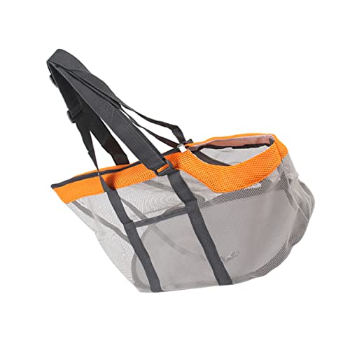 BUGUUYO 1stk Haustier Handtasche Klare Handtaschen Reisetaschen Hund Mesh-haustiertasche Durchsichtige Tragetasche Rucksackträger Für Tiere Katzentransporter Katze Handtasche Orange Nylon von BUGUUYO