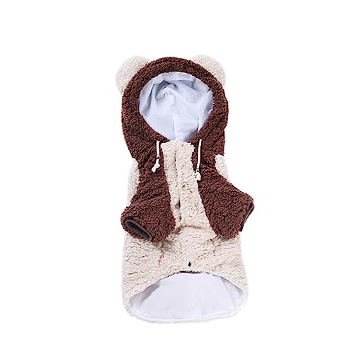 BUGUUYO 1stk Haustier-hundekleidung Hund Hoodie Kleidung Mantel Hunde-Flanell-Kapuzenpullover Winter-Hunde-Flanell-Pyjama Winteroverall Für Hunde Hundeparty-Cosplay-Hoodie Hund Warm von BUGUUYO