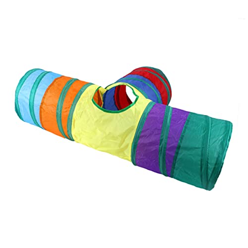 BUGUUYO 1stk Katzenrassel Aus Papier Tunnel Futterspender Guck-guck Frettchen Röhre Katzentunnel Haustier-Katzen-Tunnel Tunnel Für Katzenzelte Colorful Polyester Baumwolle von BUGUUYO