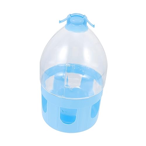 BUGUUYO 1stk Taubenkessel Automatischer Wasserbehälter Bebederos para Pajaros Trinkspender Für Haustiere Kolibri-zubehör Wasserspender Für Nymphensittiche Vogel Selbsttrinker Blue PVC von BUGUUYO