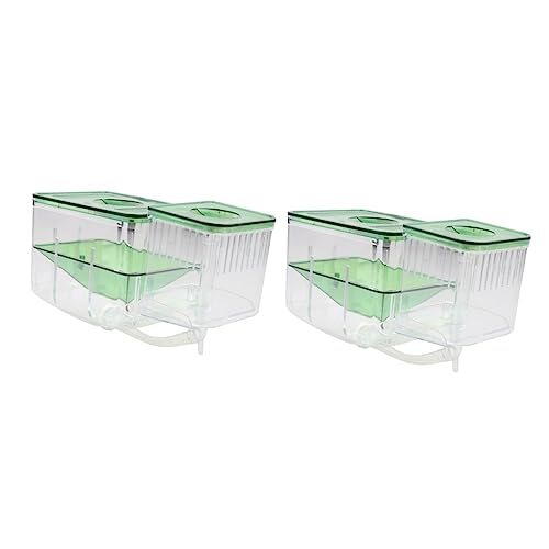 BUGUUYO 2 Stück Box Zuchttank Für Fische Guppy Kindergarten Tank Aquarium Zubehör Inkubator Fisch Zuchtkegel Betta Fisch Brüterei Fisch Kindergarten Aquarium Fischkorb Aquarium Zuchttank von BUGUUYO