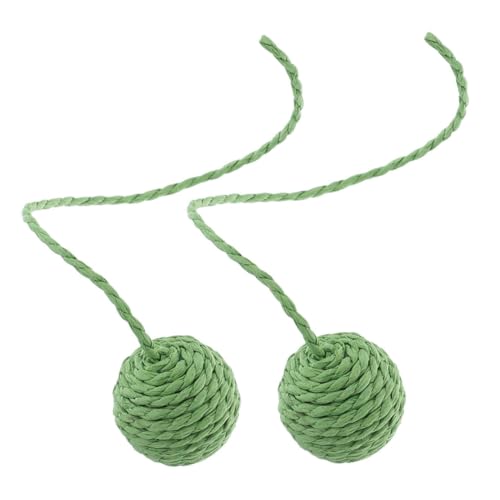 BUGUUYO 2 Stück Ersatzball Für Katzenklettergerüst Kätzchen Katzenspielzeug Kratzball Für Katzen Katzenkratzer Kätzchen Kratzbaum Ersatz Für Kratzbaumpfosten Papier Green von BUGUUYO