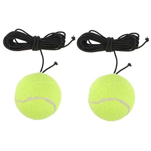 BUGUUYO 2 Stück Trainings Tennis Schleppball Spielzeug Outdoor Spielset Hundeball Tennisbälle Große Outdoor Spielzeug Kleines Hundespielzeug Hundeleine Ball Welpe von BUGUUYO