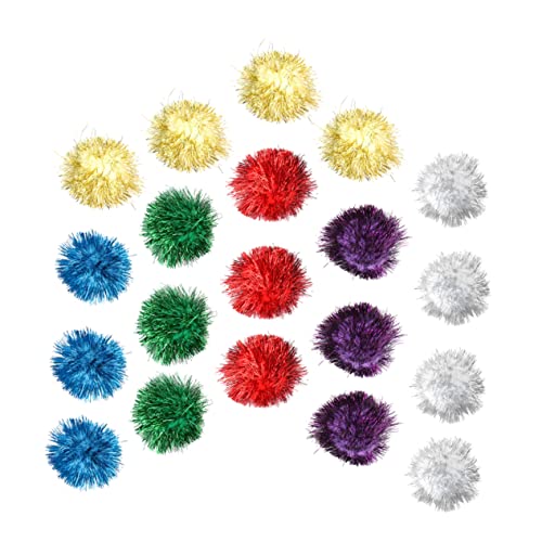 BUGUUYO 20 STK Glitzerkugeln zahnspielzeug für kätzchen Crinkle-Bälle für Katzen interaktives Spielzeug für Katzen cat Activity Katzenspielzeug Spielzeug zum Necken von Katzen Kaschmir von BUGUUYO