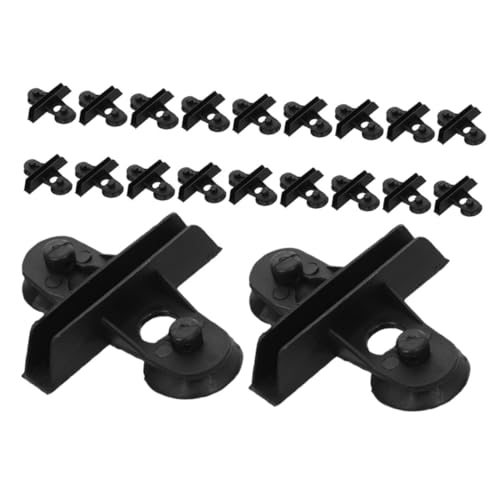 BUGUUYO 20St Aquarium-Trennclip Aquarienfester Saugnapf Trennteiler-Stützclip Trennwand für Aquarien Clip für Aquarium Aquarium-Trennklammer Deckelklammern für Aquarien Abs Black von BUGUUYO