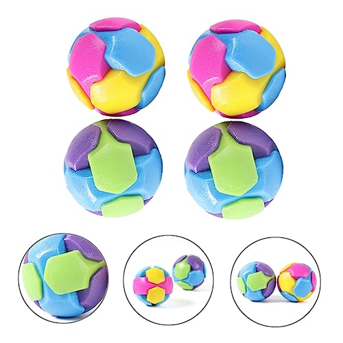 BUGUUYO 2St Backenzaun-Ball für Haustiere kauspielzeug welpe Dog chew Toy Zahnreinigung hundenapf Set Hundeball-Set Puzzle Werfer Haustierbälle Hundespielzeug Weichkleber von BUGUUYO