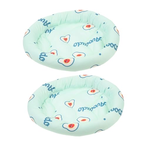 BUGUUYO 2St Hamster Pad kühlmatte Hamster kühlpads Cooling Pads pet Bed Cooling mat Spielzeug-Haustiere Hamster-Kühlkissen Hase Bodenbelag für Hamster meerschweinchen Bett Eisseide Green von BUGUUYO