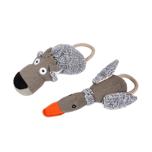 BUGUUYO 2St Hund Tierspielzeug Plüsch Soundspielzeug für Hunde Flauschige Kuscheltiere Welpe Kauspielzeug Interactive Dog Toys Dog chew Toy Hundespielzeug Geräuschspielzeug für Haustiere von BUGUUYO