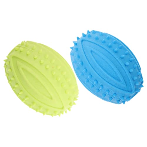 BUGUUYO 2St Hundeball aus Gummi Übungsspielzeug für Welpen Hunde quietschender Ball Interactive Dog Toys kauspielzeug welpe quietschendes Spielzeug für kleine Hunde kleine Bälle für Hunde von BUGUUYO