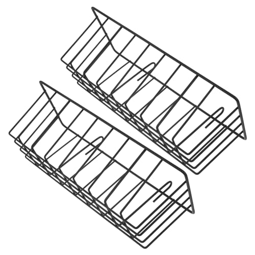 BUGUUYO 2St Kaninchen-Heufutterautomat Futterstelle für Kaninchen Kaninchenhalter Hafer Netz Hasen zubehör für den käfig kaninchenstall zubehör Lagerregale Feeder-Racks Schmiedeeisen Black von BUGUUYO